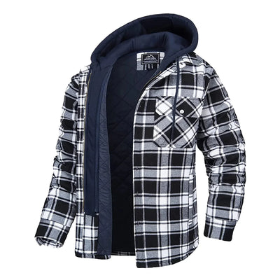 Florian - Men's Plaid Hooded Jacket