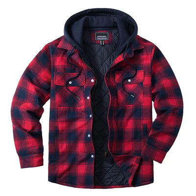 Florian - Men's Plaid Hooded Jacket