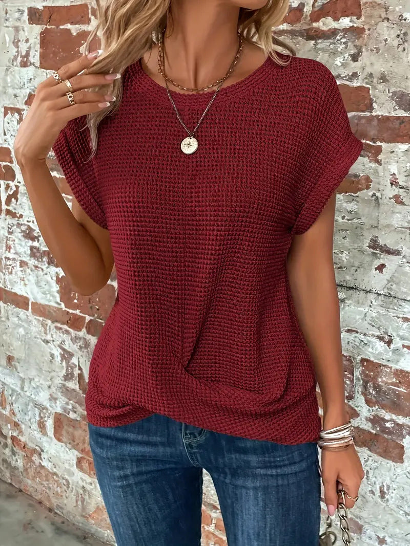 Elise - Chic Relaxed Round Neck Top