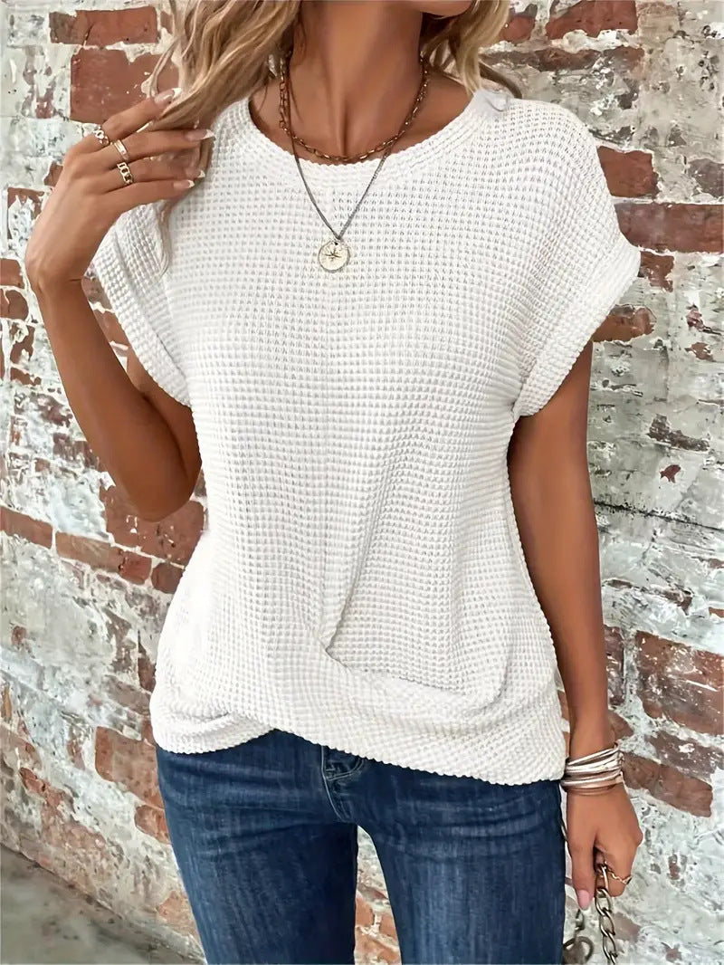 Elise - Chic Relaxed Round Neck Top
